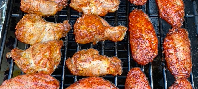 smoked chicken wings